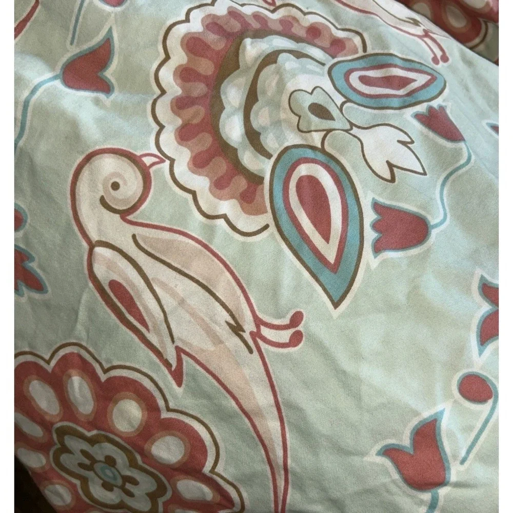 Serena & Lily Annabel Duvet Cover Only painterly bird and floral pattern Twin